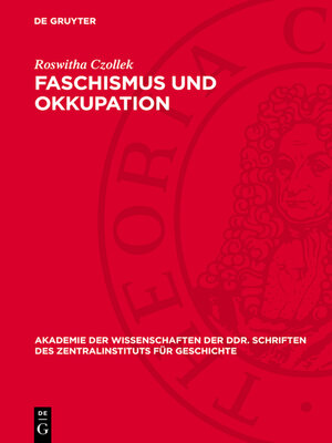 cover image of Faschismus und Okkupation